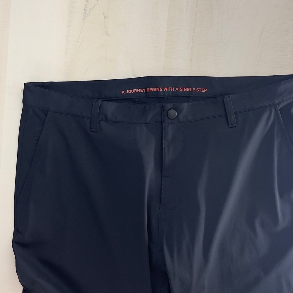 RHÔNE mens casual work slacks pants tech black 38 golf weekend travel - Picture 3 of 5
